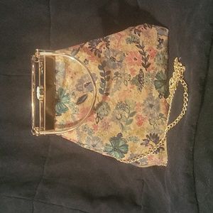 Cork Floral Purse